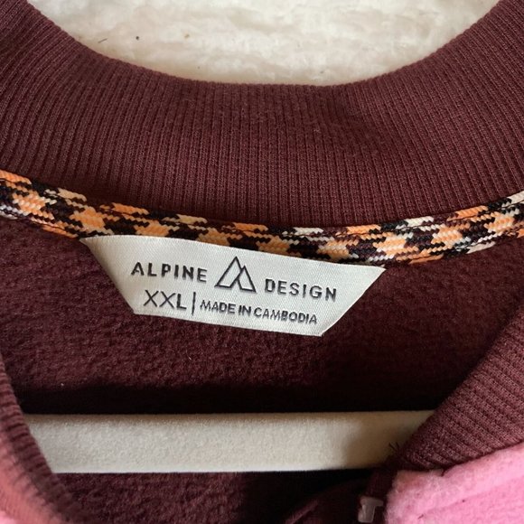 Alpine Design Fleece Jacket Women's 2XL Multicolor Long Sleeve Full-Zip 7200 - Picture 2 of 8